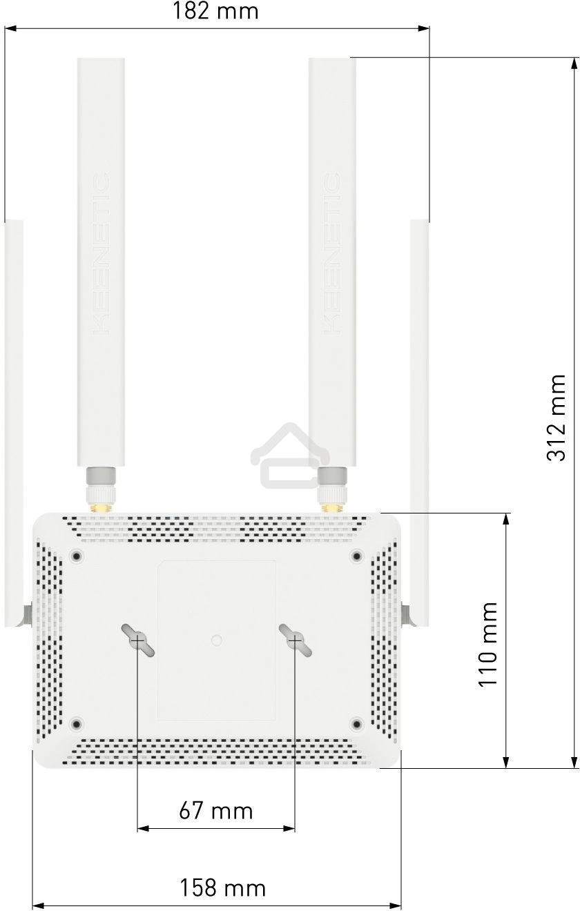 Роутер беспроводной Keenetic Runner 4G (KN-2212) с модемом 4G, Mesh Wi-Fi N300 и 4-портовым Smart-коммутатором