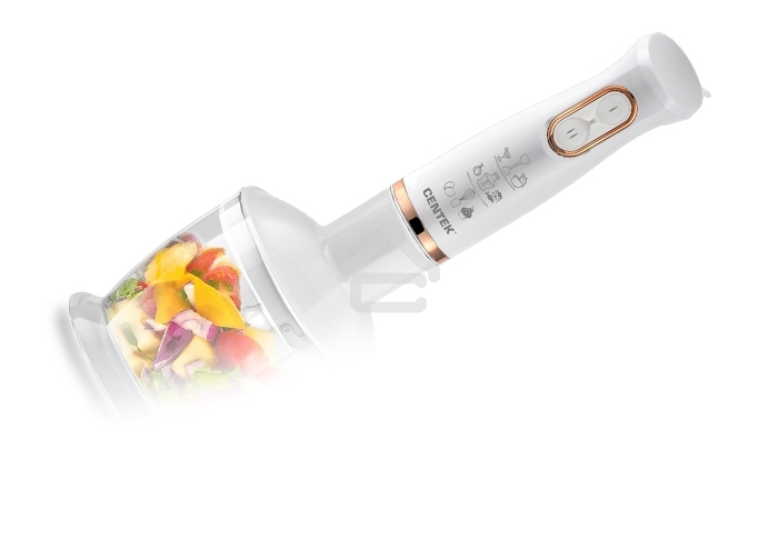 Блендер Centek CT-1347 белый 800Вт, турбо режим, DC мотор, стакан 600мл +мерн стакан 600мл