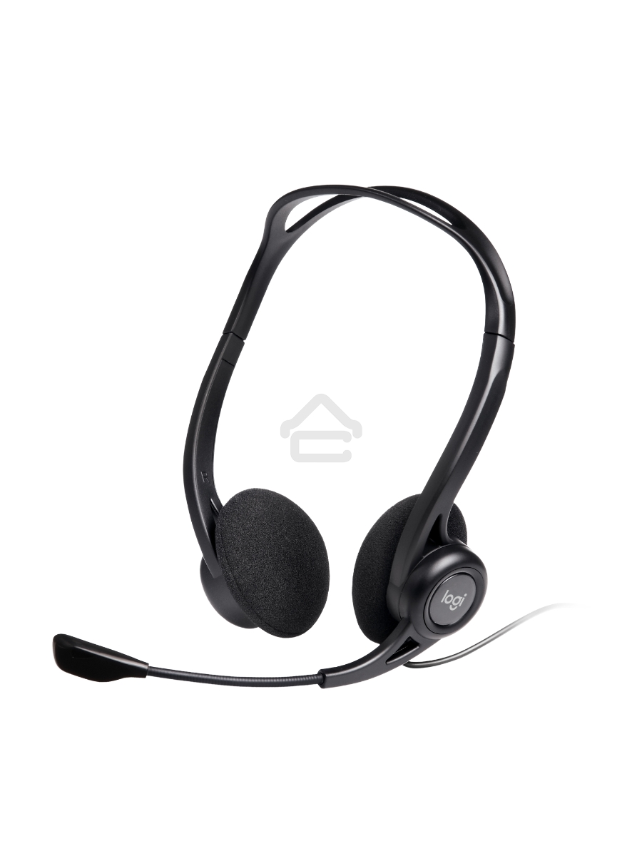 Наушники с микрофоном Logitech 960 черный 2.4м накладные оголовье (981-000100)