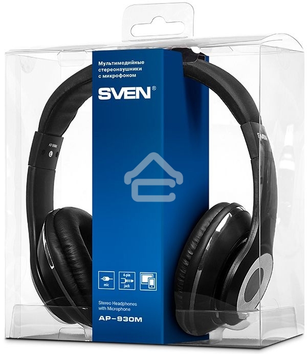 Наушники SVEN AP-930M черный 3 5 мм