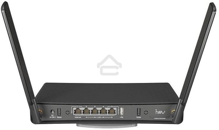 Беспроводной маршрутизатор MikroTik hAP ac3 with 4-core 716 MHz CPU, 256MB RAM, 5 x Gigabit LAN (PoE-out on port#5)