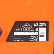 Пила цепная электрическая PATRIOT ES 2618, 2.5кВт,18' шина, продольный двигатель, плавный пуск, бесключевая натяжка цепи