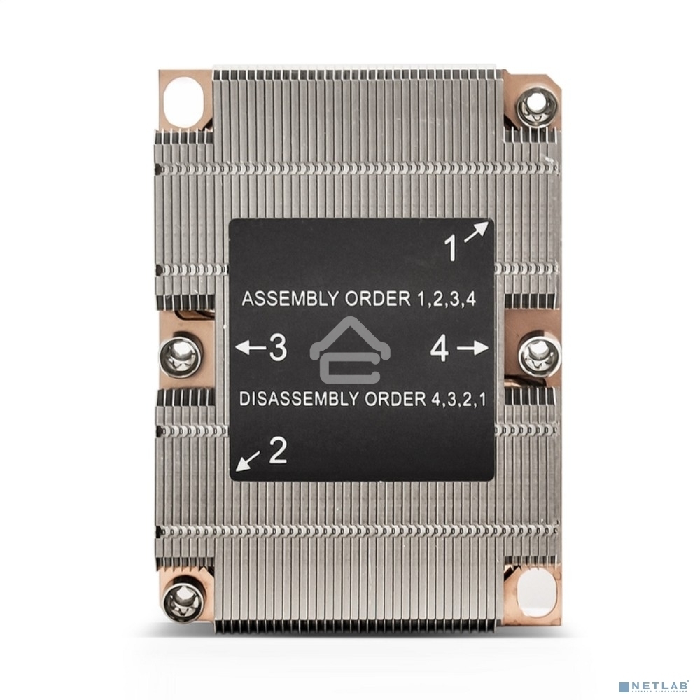 Радиатор для процессора ExeGate ESNK-P0067PS.1U.3647.Cu серебристый, алюминий/медь, 165 Вт