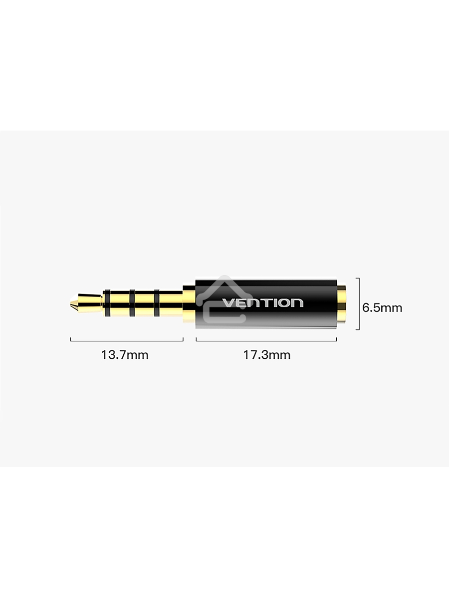 Переходник Vention Jack 2.5 mm F/3.5mm M Переходник Vention Jack 2.5 mm F/3.5mm M
