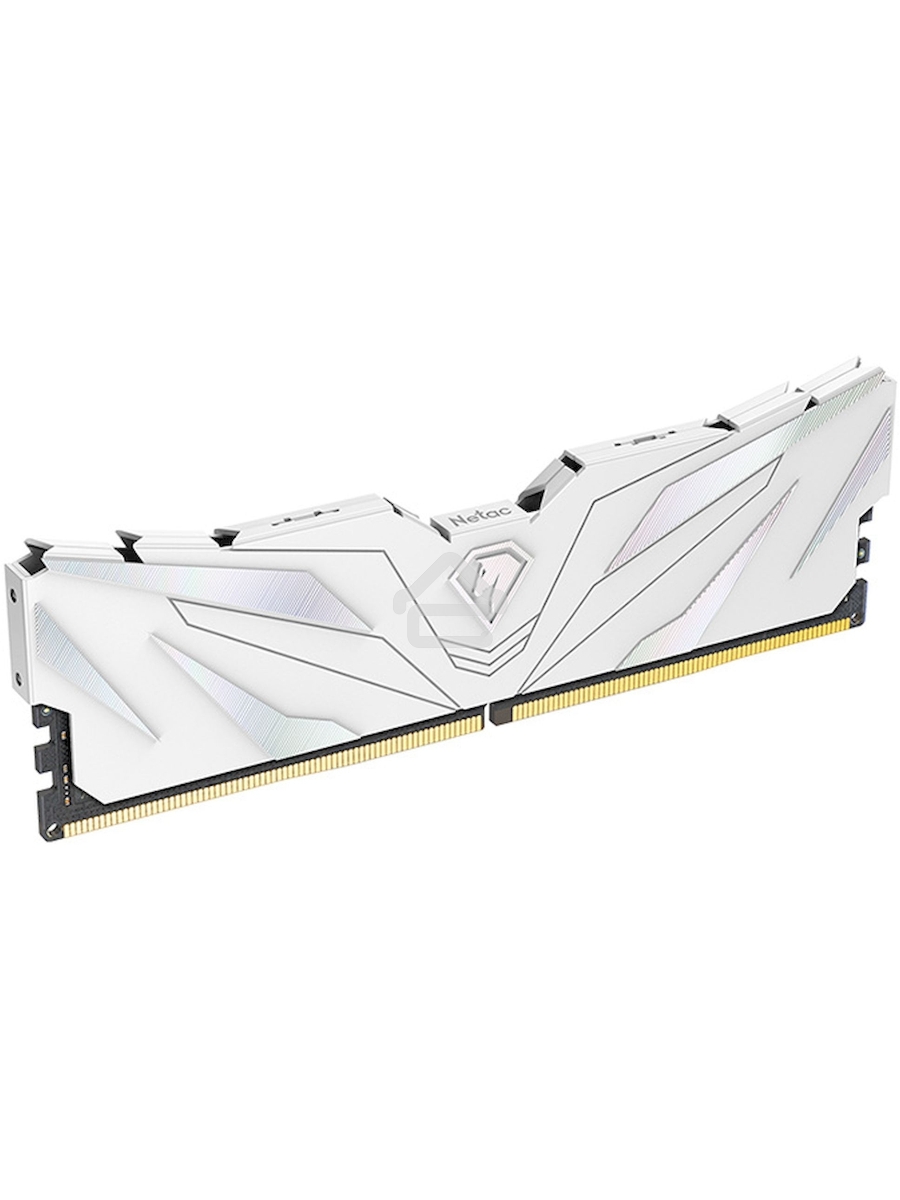 Оперативная память NETAC, DDR4, 16GB (1x16GB), 3200MHz, CL16, DIMM, с радиатором, белый