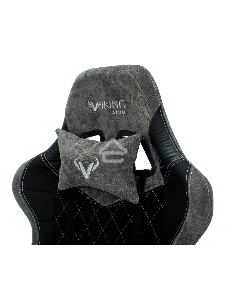 Кресло игровое Бюрократ VIKING 7 KNIGHT B FABRIC черный текстиль/эко.кожа крестовина металл/пластик