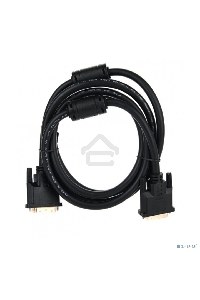 Кабель DVI 1.8м VCOM DVI-DVI Dual Link 25M-25M, 2 фильтра, VDV6300-1.8M