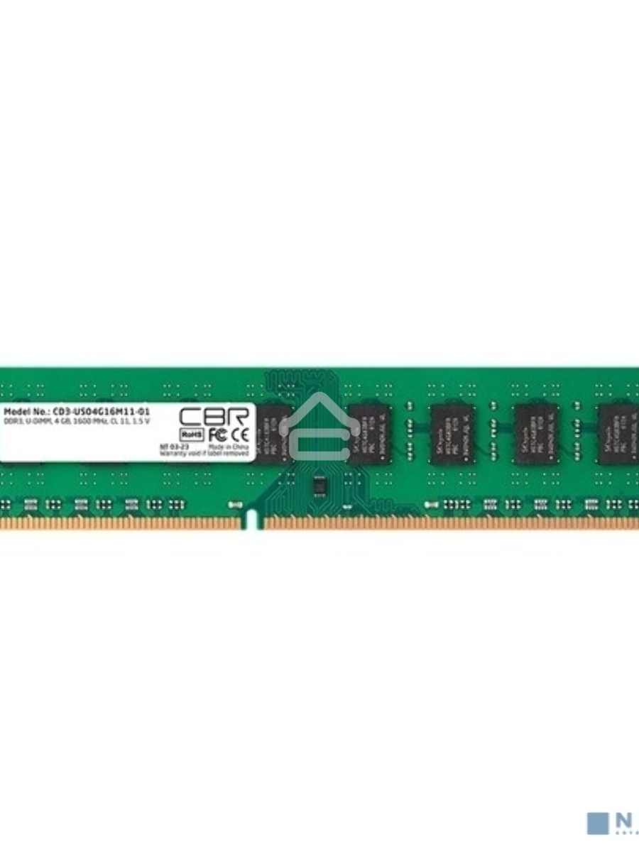 Оперативная память CBR, DDR3, 4GB (1x4 GB), 1600 MHz, CL11, DIMM