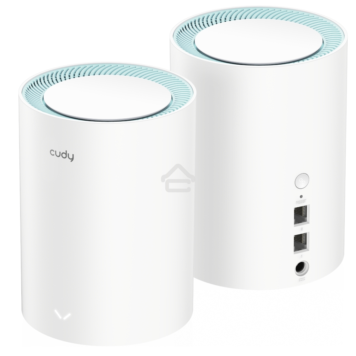 Бесшовный Mesh роутер Cudy M1300 (M1300 2-PACK) AC1200 10/100/1000BASE-TX/Wi-Fi белый (упак.:2шт)