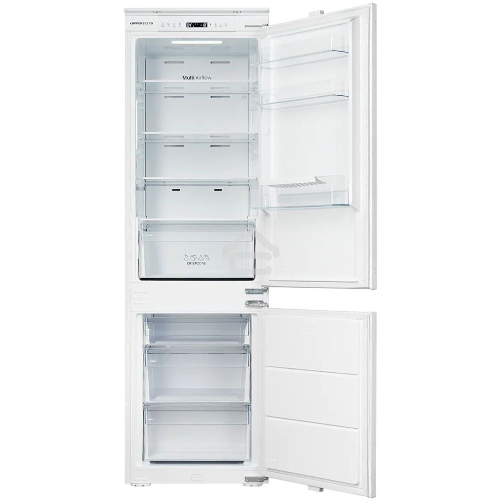 Встраиваемый холодильник Kuppersberg RBN 1764, High-Tech, полезный объем 243 л, No Frost, супер заморозка, инверторный компрессор, электронное управление, энергоэффективность А+