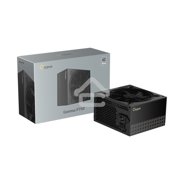 Блок питания 750W Ocypus Gaммa P750 BK (ATX, 80 PLUS, APFC, 20+4 pin, 120мм fan, PCI-E 6+2Px4, 6xSATA) (Gaммa-P750-W1HDBK024X-EU)