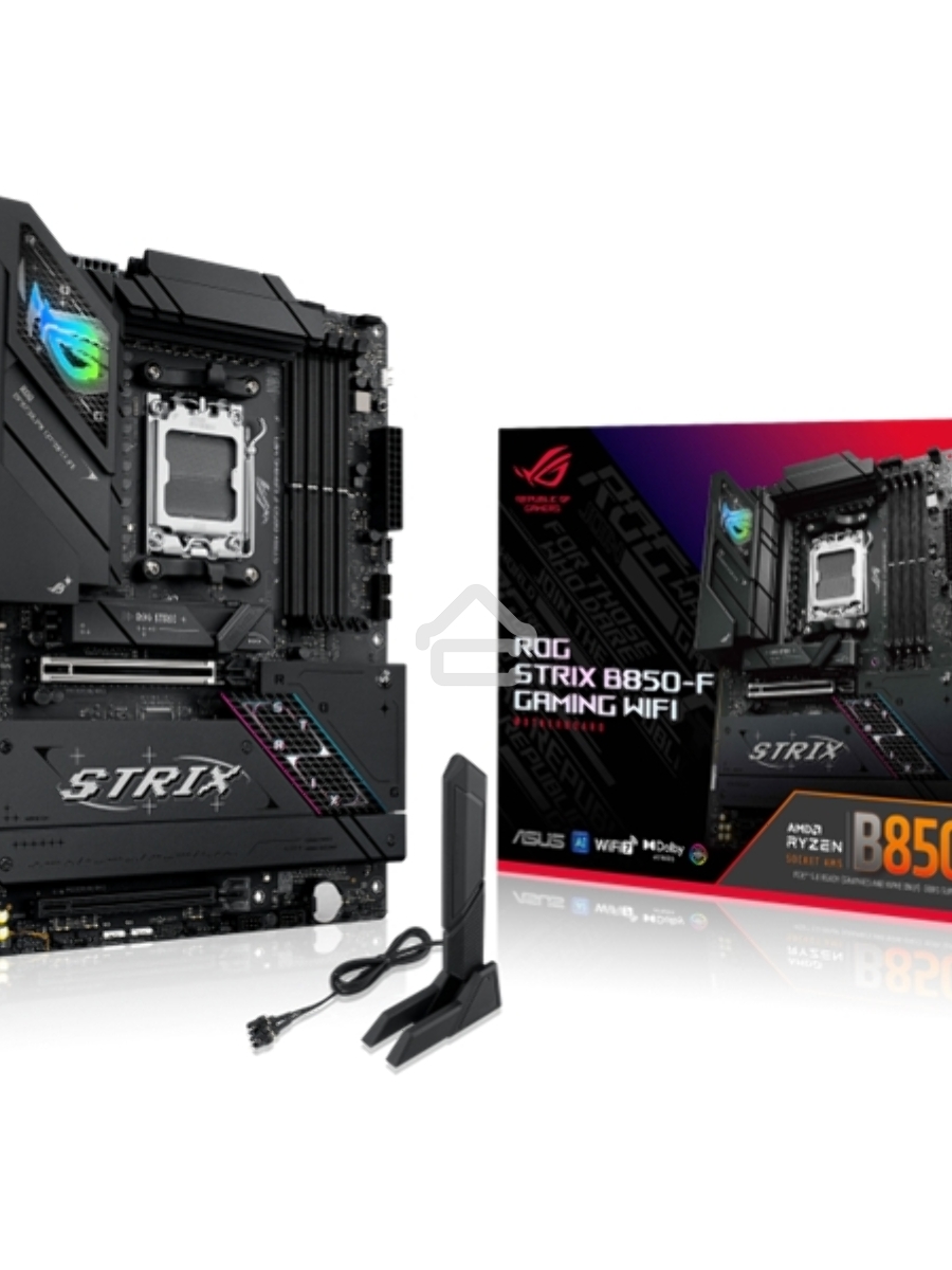 Материнская плата ASUS ROG STRIX B850-F GAMING WIFI, AM5, AMD B850, 4xDDR5, 2xSATA, 4xM.2, 1xPCIe 5.0 x16, 1xPCIe 4.0 x16, 1xPCIe x4, 1xDP, 1xHDMI, 1x2.5Gb LAN, 1xUSB-C 20Gbps, 1xUSB-C 10Gbps, 3xUSB-A 10Gbps, 4xUSB 5Gbps, 4xUSB 2.0, 3x3.5 мм, 7.1, ATX