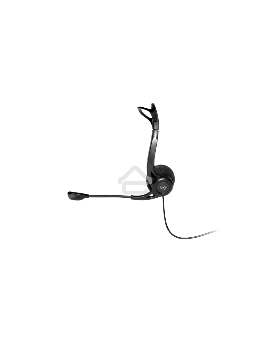 Наушники с микрофоном Logitech 960 черный 2.4м накладные оголовье (981-000100)