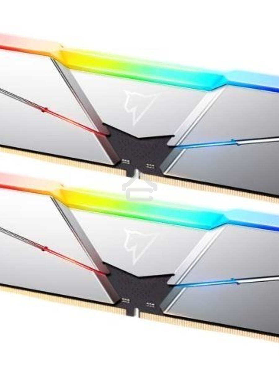 Оперативная память NETAC Shadow, DDR5, 16GB (2x8GB), 4800MHz, CL40, DIMM, с радиаторами, RGB, серебристый
