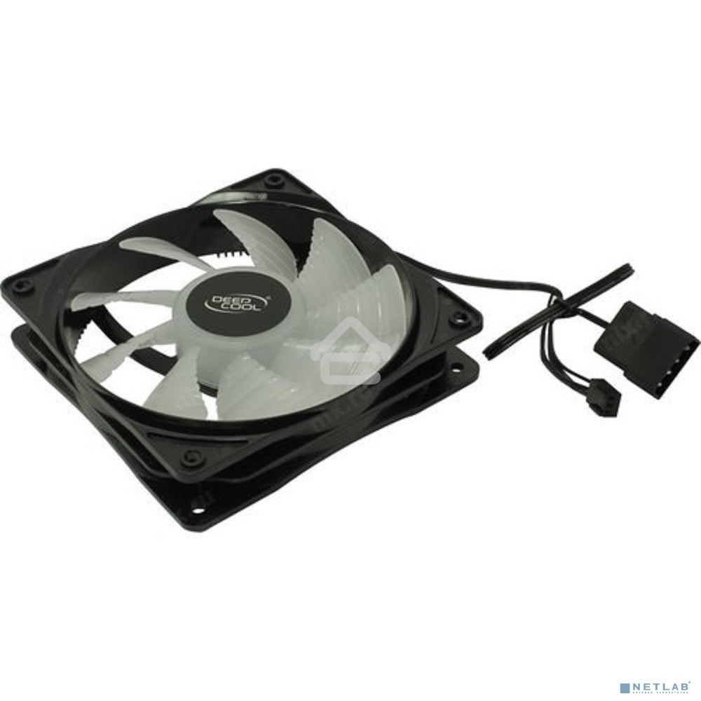 Вентилятор для корпуса DEEPCOOL RF120R черный, 120 мм, 1300 об/мин, 21.9 дБ, 3 pin