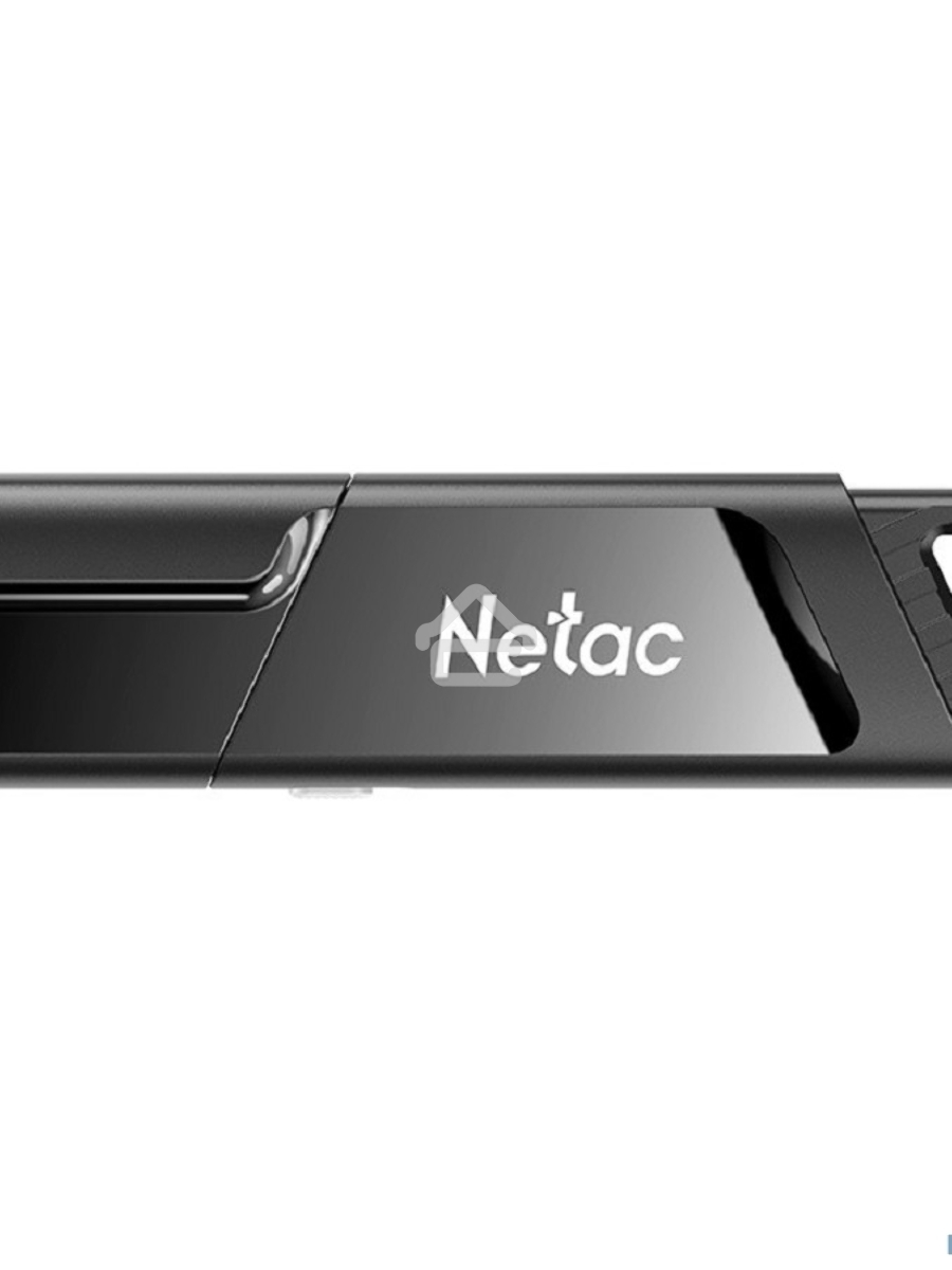 Флеш диск Netac U336S NT03U336S-064G-30BK, 64Gb, USB3.0, пластиковая с защитой от записи