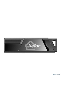 Флеш диск Netac U336S NT03U336S-064G-30BK, 64Gb, USB3.0, пластиковая с защитой от записи