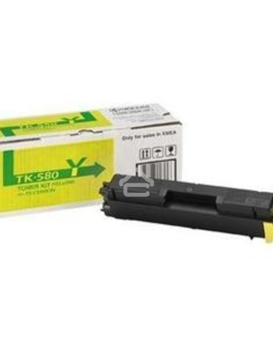 Картридж лазерный Kyocera TK-580Y (1T02KTANL0) желтый для FS-C5150DN 2800 стр.