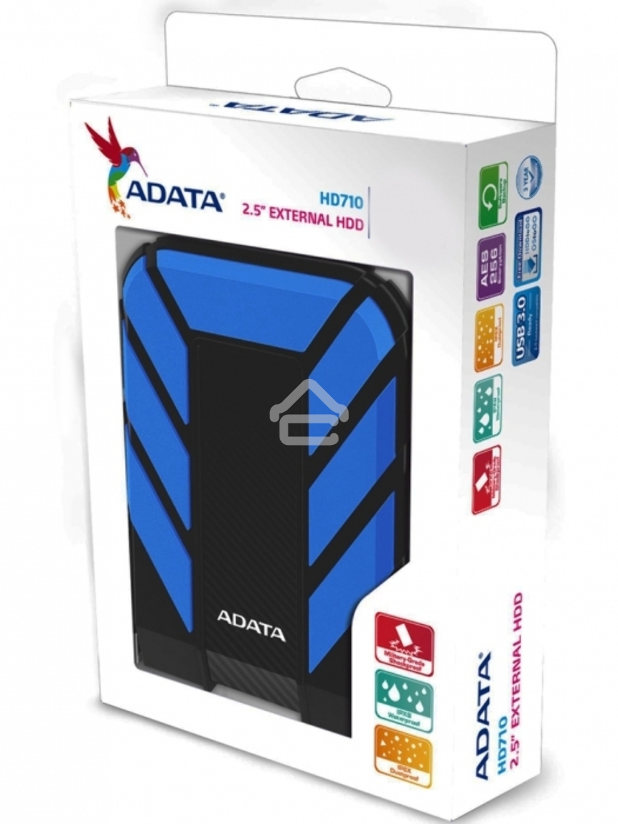 Внешний жесткий диск AData USB 3.0 2Tb AHD710-2TU3-CBL HD710 DashDrive Durable 2.5