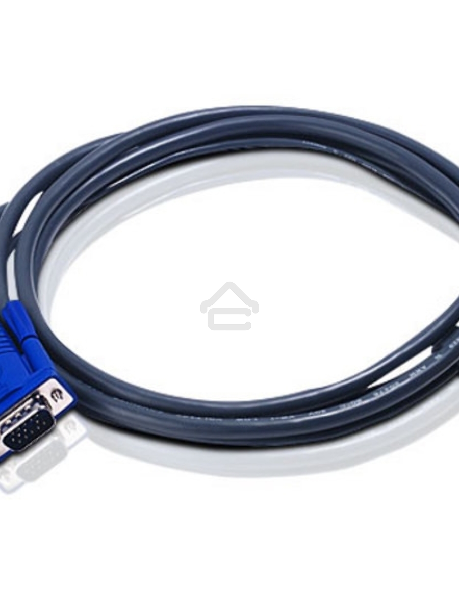 Шнур ATEN, мон+клав+мышь USB, SPHD15=>HD DB15+USB A-Тип, Male-2xMale, 8+4 проводов, опрессованный, 3 метр., черный, (с поддержкой KVM PS/2) (2L-5203UP)