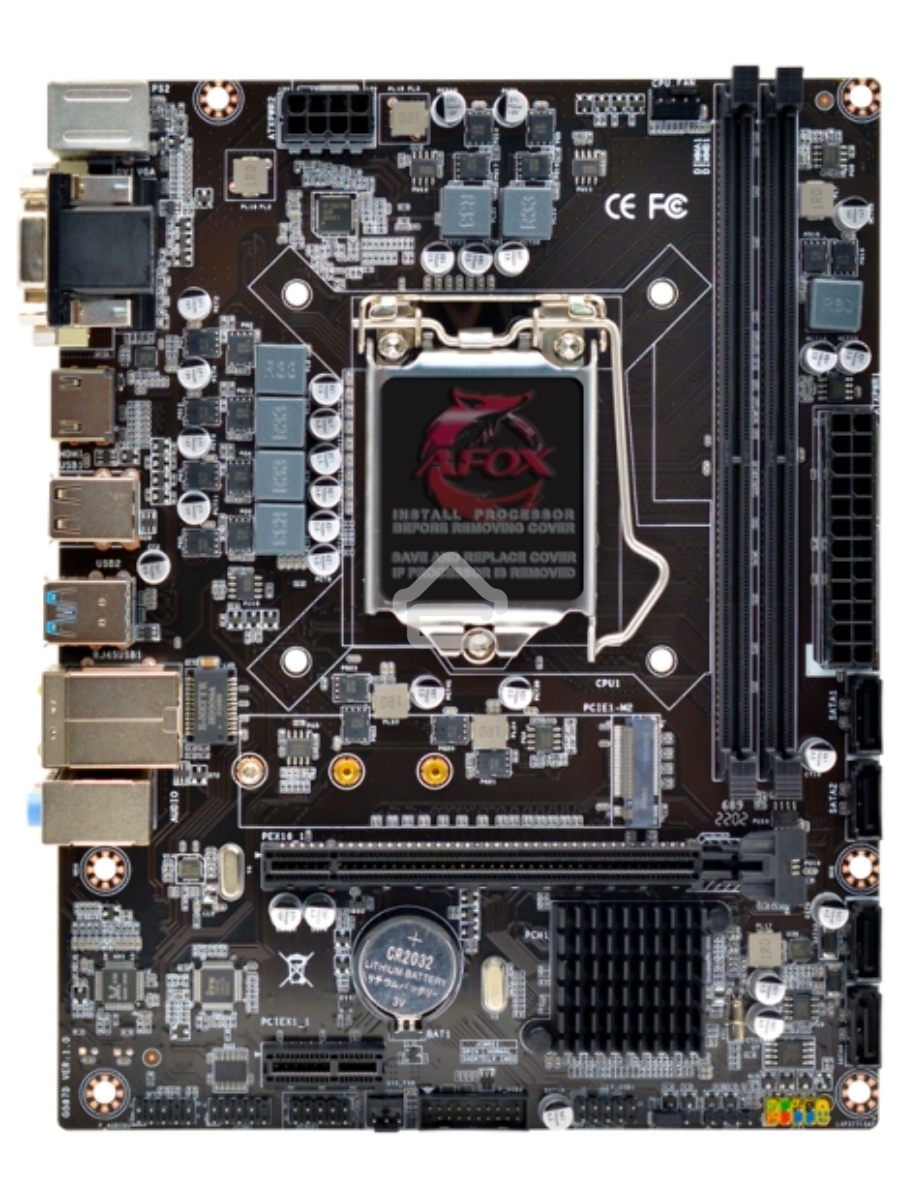 Материнская плата AFOX IH510-MA2-V2, LGA 1200, Intel H510, 2xDDR4, 4xSATA, 1xM.2, 1xPCIe 4.0/3.0 x16, 1xPCIe x1, 1xHDMI, 1xDVI, 1xVGA, 1x 1Gb LAN, 2xUSB-A 2.0, 2xUSB-A 3.2 Gen 1, 3x3.5 мм, 5.1, microATX