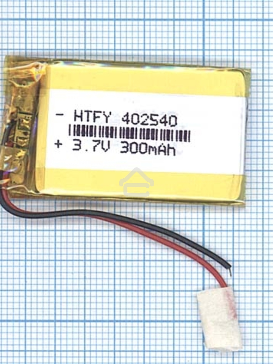 Аккумулятор Li-Pol (батарея) 4*25*40мм 2pin 3.7V/300mAh