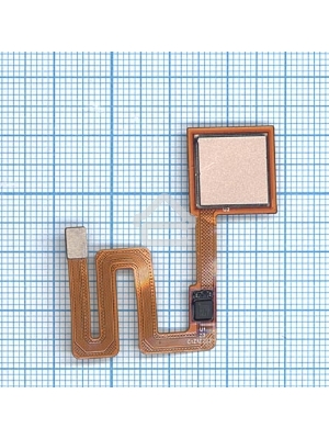 Шлейф со сканером отпечатка пальца для Xiaomi Redmi Note 4 золотой