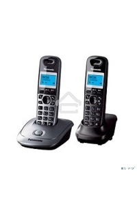 Телефон беспроводной (DECT) Panasonic KX-TG2512RU1 {Доп трубка в комплекте, АОН, Caller ID, спикерфон, полифония}