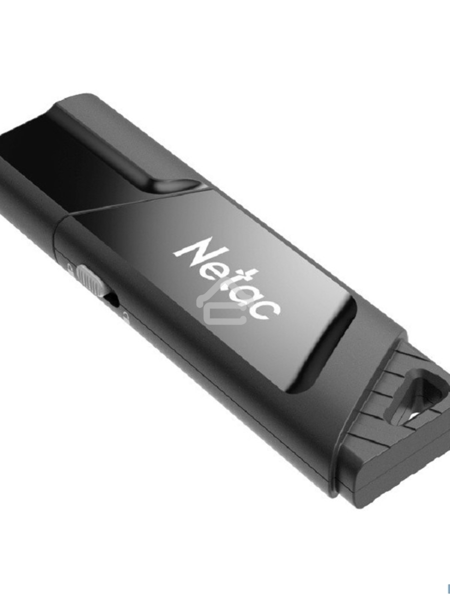 Флеш диск Netac U336S NT03U336S-064G-30BK, 64Gb, USB3.0, пластиковая с защитой от записи