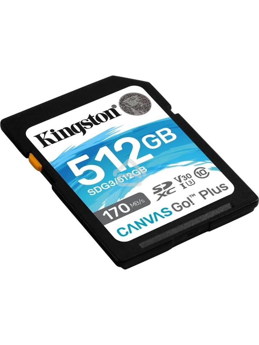Флеш карта SD 512GB Kingston SDXC Class 10 UHS-I U3 V30 Canvas Go Plus 170MB/s