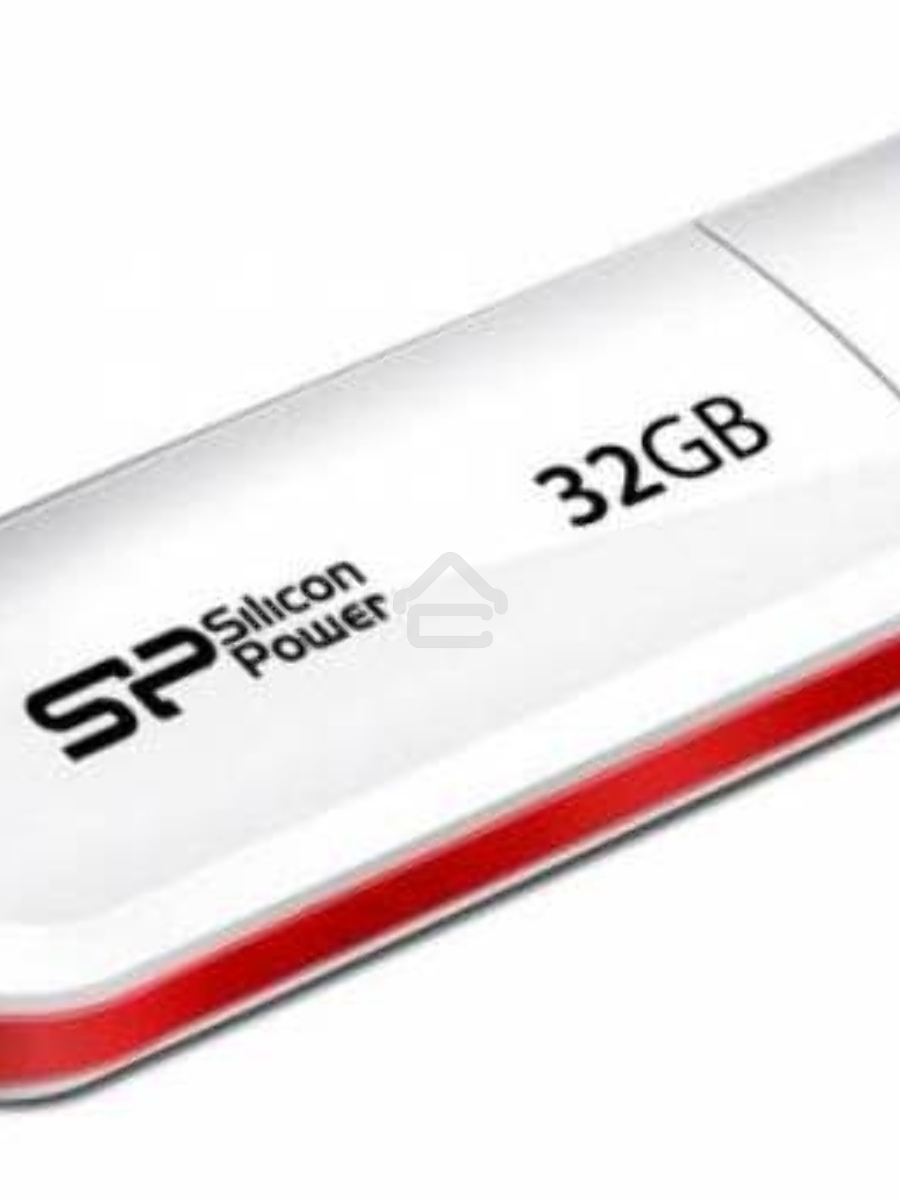 Флеш диск Silicon Power 32Gb LuxMini 320 SP032GBUF2320V1W USB2.0 белый