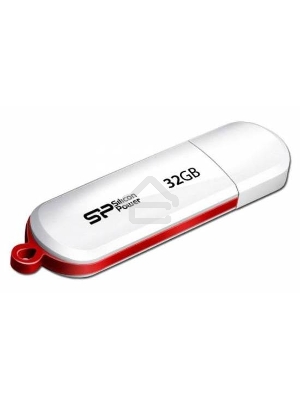 Флеш диск Silicon Power 32Gb LuxMini 320 SP032GBUF2320V1W USB2.0 белый