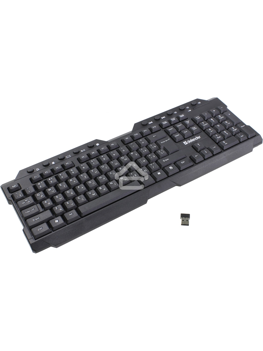 Клавиатура Defender Element HB-195 RU беспроводная USB черный