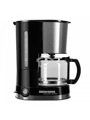 Кофеварка капельная Redmond RCM-M1507 черный/серебристый, исп. кофе - молотый, 0.6 л, 600 Вт