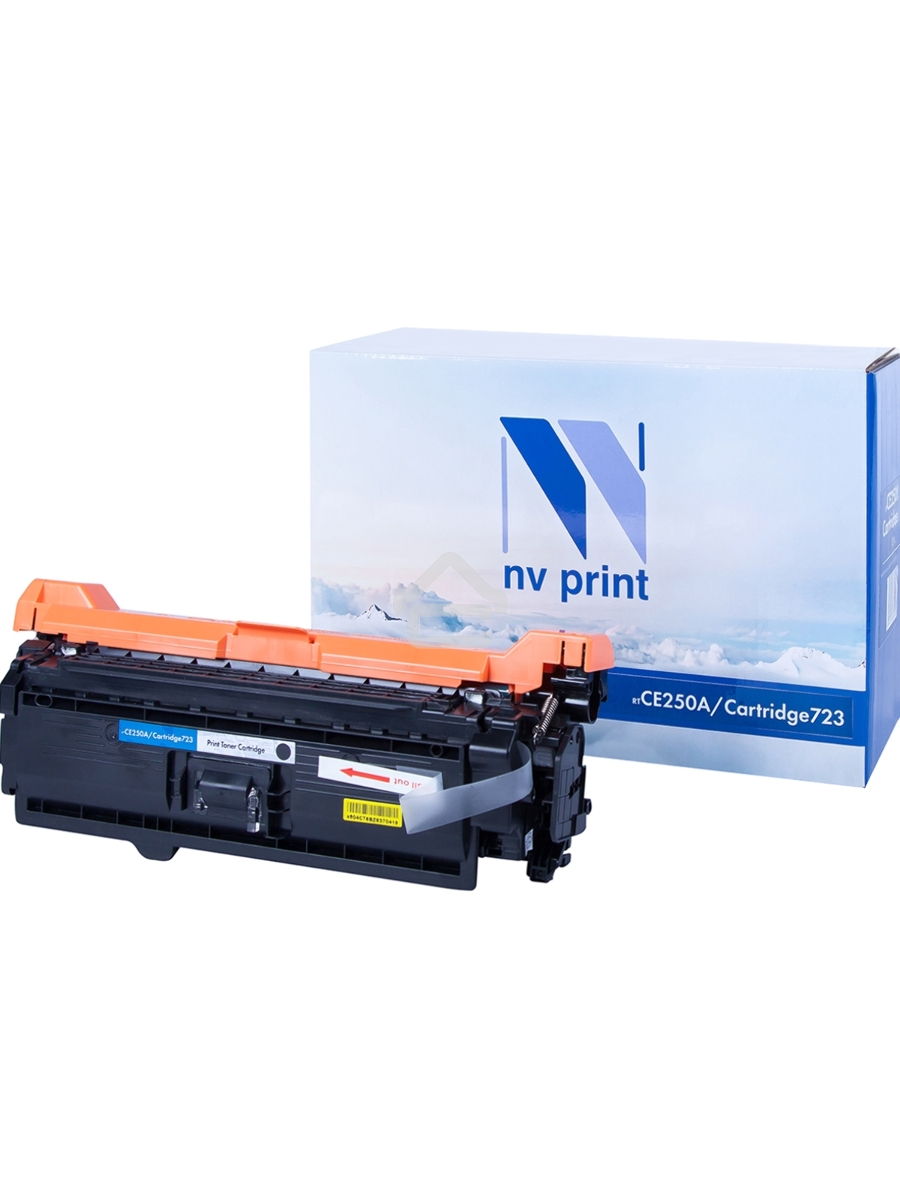 Картридж лазерный NVPrint совместимый HP CE250A/Canon 723 Black для LaserJet Color CM3530/CM3530fs/CP3525dn/CP3525n/CP3525x/Canon i-SENSYS LBP-7750Cdn (5000k)