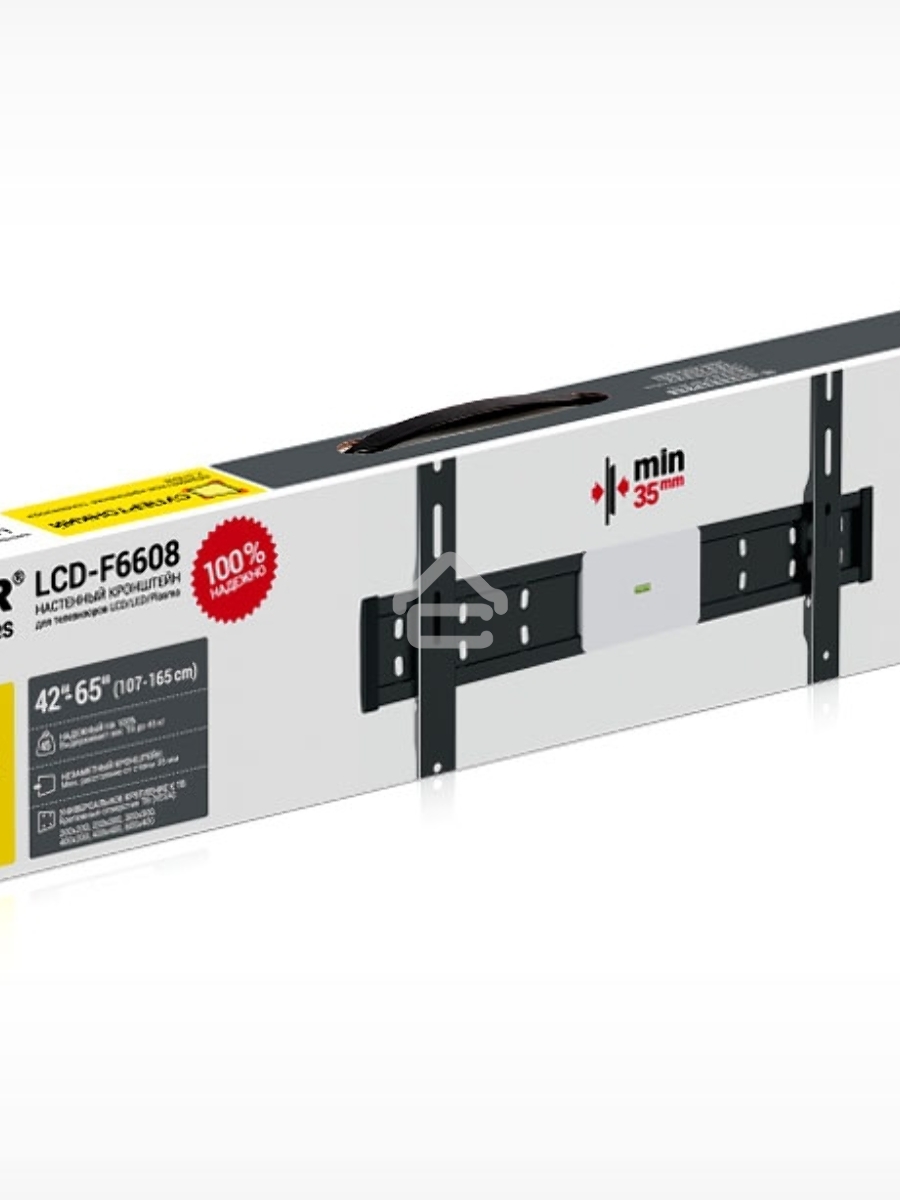 Кронштейн для телевизора Holder LCD-F6608 черный 42