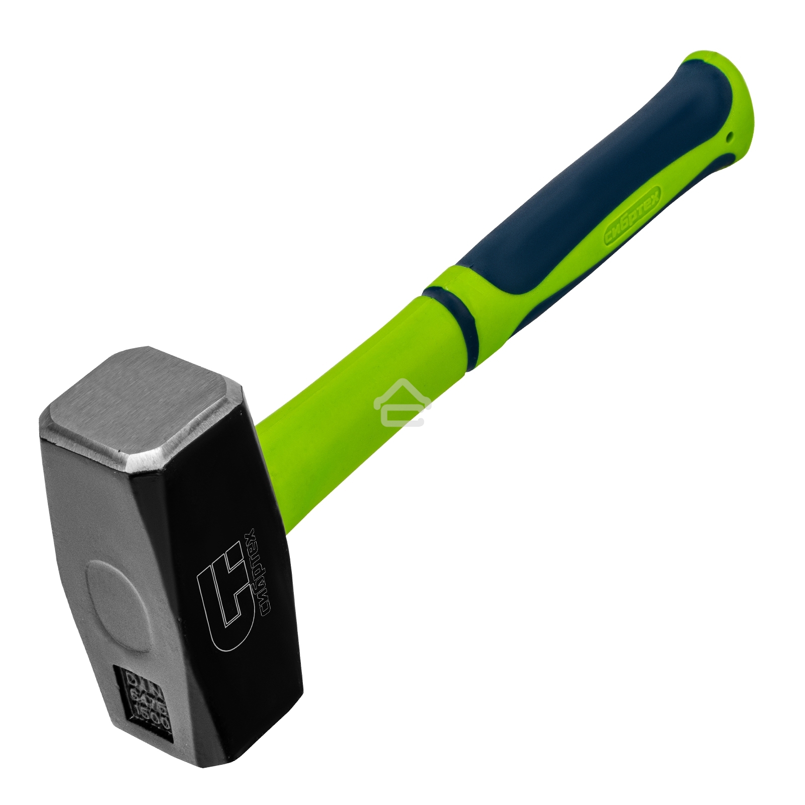 Кувалда Сибртех 1500 г, фибергласовая обрезиненная рукоятка