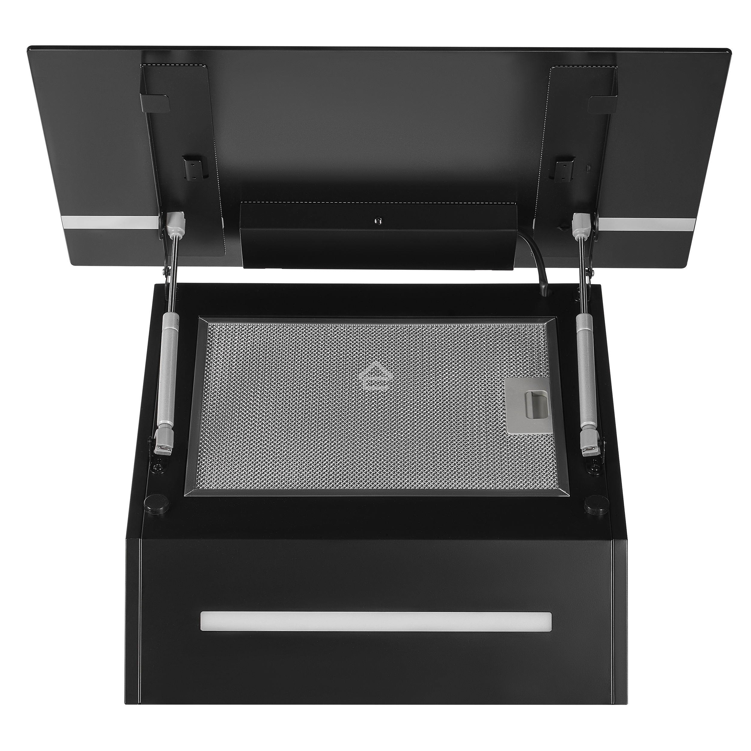 Вытяжка каминная Maunfeld Amber 60 Glass черная, 60 см, 1050 куб. м/ч, 55 дБ