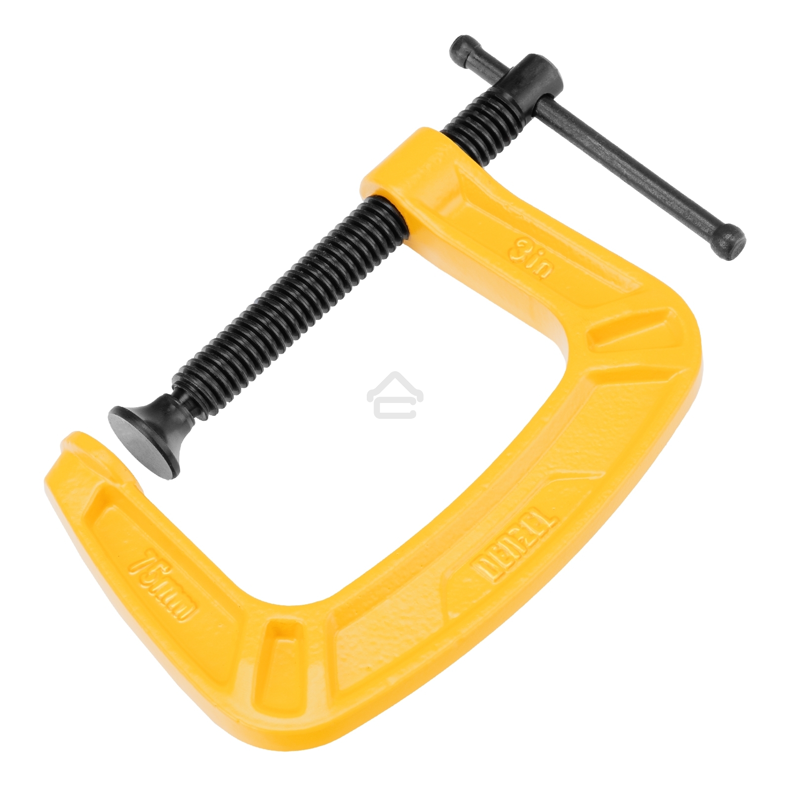 Струбцина Denzel G-образная усиленная, 75 мм