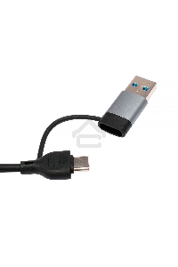 Картридер Type-C/USB-A (3.1) Gembird FD2-MSD-3, 5в1: 2xUSB2.0, USB3.1, SD/TF, кабель 10см, алюминий