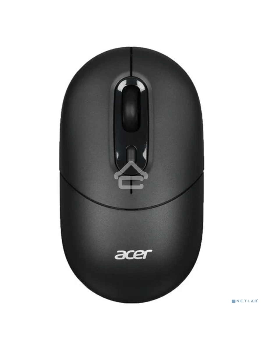 Мышь беспроводная Acer OMR301 черный, 1600 dpi, радиоканал, Bluetooth, USB, кнопки - 4