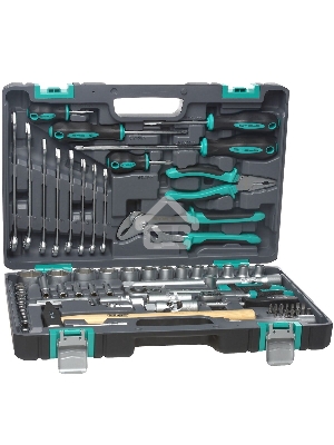 Набор инструментов STELS 14104  1/2'' 1/4'' CrV пластиковый кейс  76 предм.