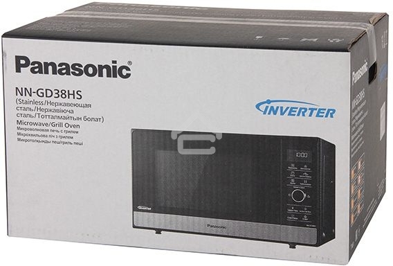 Микроволновая печь Panasonic NN-GD38HSZPE черный, 23 л, 1000 Вт, переключатели - поворотный механизм/сенсор