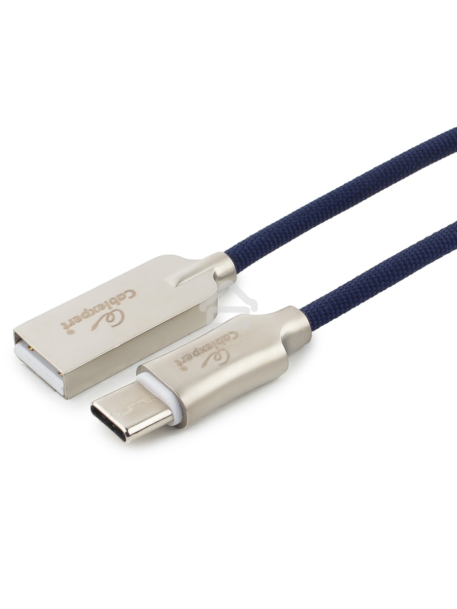 Кабель USB 2.0 Cablexpert CC-P-USBC02Bl-1.8M, AM/Type-C, серия Platinum, длина 1.8м, синий, блистер