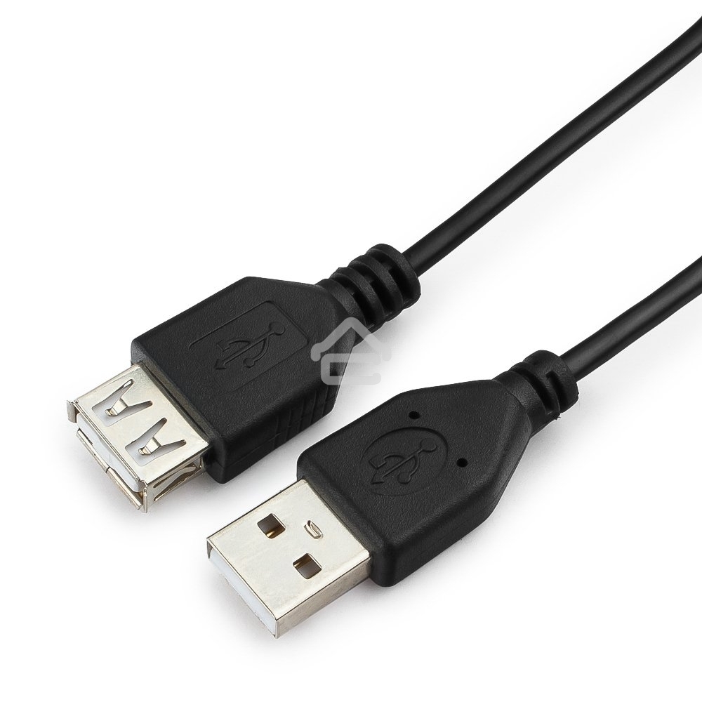 Кабель удлинительГарнизонUSB 2.0, AM/AF, 0.5м, пакет (GCC-USB2-AMAF-0.5M)