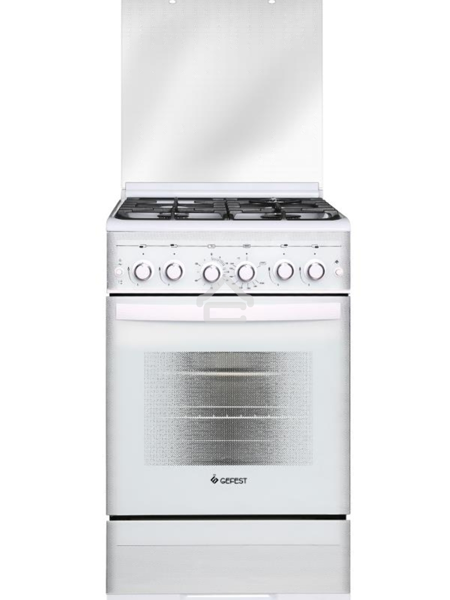 Плита газовая Gefest ПГ 5300-02 0040 белый, конфорок 4 шт, духовка 52 л, 50 см x 85 см x 58.5 см