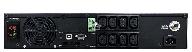 Источник бесперебойного питания Powercom Smart King RT SRT-1500A LCD 1350Вт 1500ВА черный