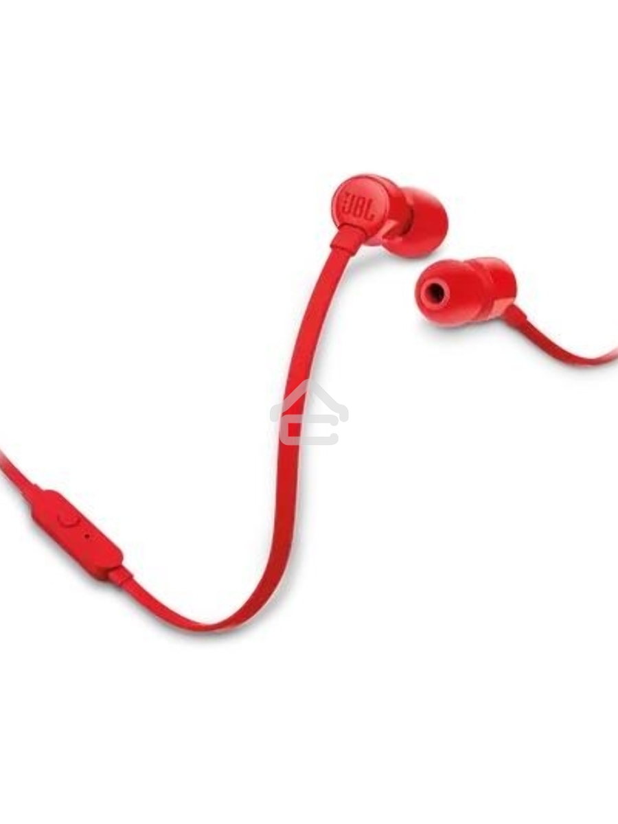 Наушники-гарнитура JBL T110 красный