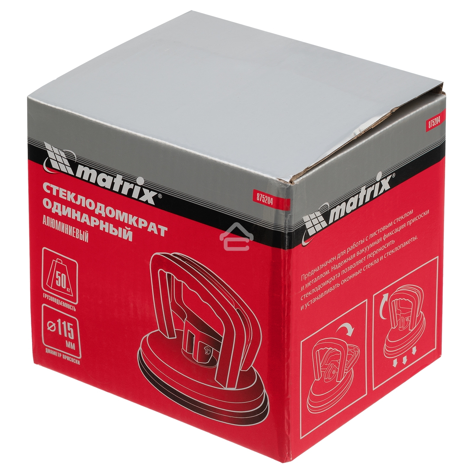Стеклодомкрат MATRIX 875204 алюминиевый одинарный