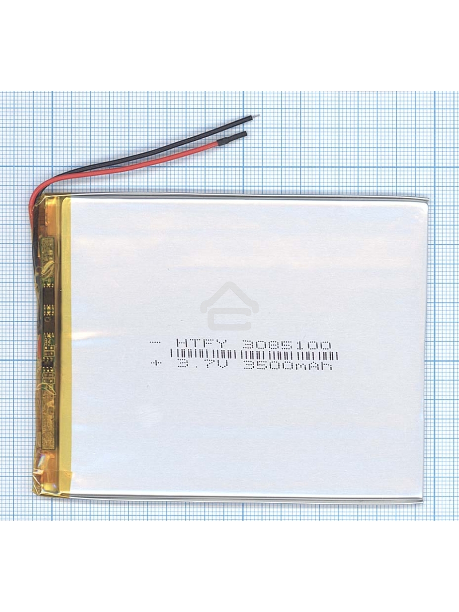 Аккумулятор Li-Pol (батарея) 3*85*100мм 2pin 3.7V/3500mAh